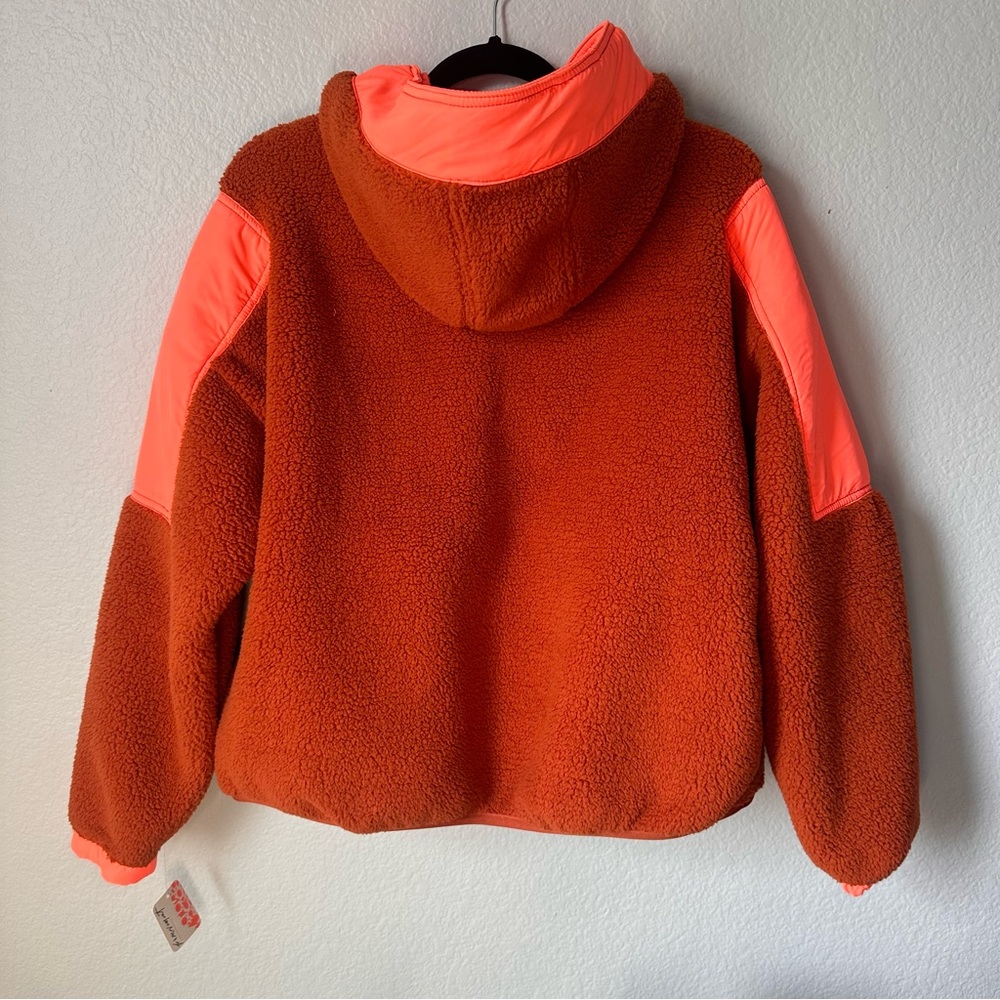 Free People Movement Women's Lead The Pack Fleece Sherpa Quarter Zip Pullover - Picture 5 of 9